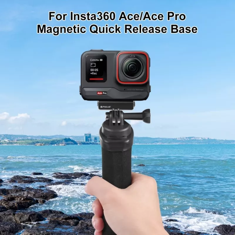 PULUZ greito atlaisvinimo laikiklio adapteris nuo 1/4 inch trikojo sraigto prie GoPro sagties, skirtas Insta360 Ace Pro X4/X3/X2/X, DJI Osmo Action, PU965B