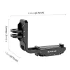PULUZ PU768B narvelio bėgelis, skirtas DJI Osmo Action 5 Pro / 4, horizontaliam ir vertikaliam naudojimui