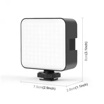 PULUZ LED Video Light 100 LEDs 5W Bi-Color 2900-6500K USB-C 1/4 inch Screw Mount for Camera/Phone PU4141B