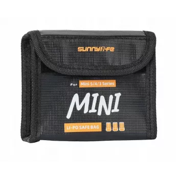 SUNNYLIFE Fireproof Battery Storage Case for 3x DJI Mini 5/4/3 Pro Mini 3 Batteries N5p-dc085-3