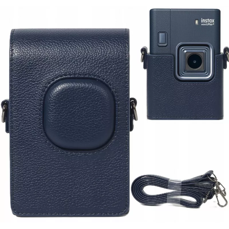 Loveinstant apsauginis dėklas Fujifilm Instax Mini LiPlay+ kamerai, tamsiai mėlynas