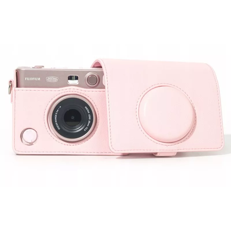LOVEINSTANT Apsauginis dėklas maišelis Fujifilm Instax Mini Evo - Rožinis / Horizontalus