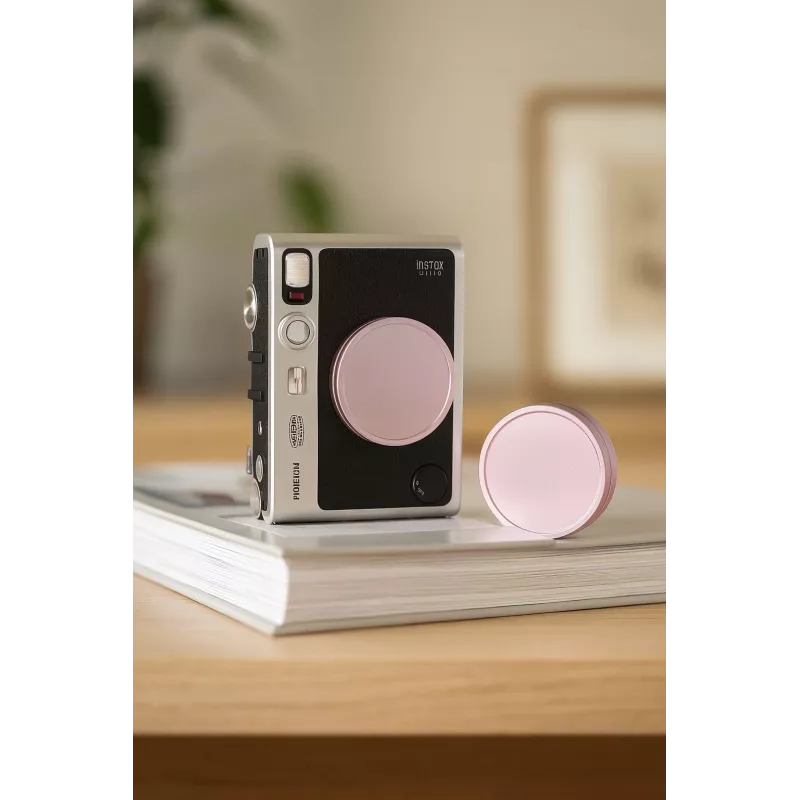 LOVEINSTANT apsauginis objektyvo dangtelis, skirtas Fujifilm Instax Mini Evo - Rožinis