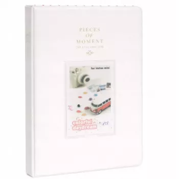 LOVEINSTANT Fotoalbumas 128 Nuotraukoms Fujifilm Instax Mini 99 12 40 11 41 Evo LiPlay Link / Baltas