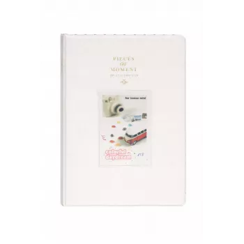 LOVEINSTANT Fotoalbumas 128 Nuotraukoms Fujifilm Instax Mini 99 12 40 11 41 Evo LiPlay Link / Baltas