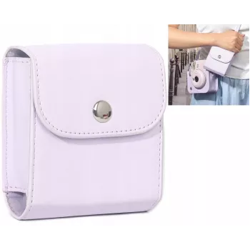 LOVEINSTANT Fotoalbumo dėklas, skirtas Fujifilm Instax Square ir Mini nuotraukoms – Violetinė, 64 nuotraukos