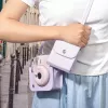 LOVEINSTANT Fotoalbumo dėklas, skirtas Fujifilm Instax Square ir Mini nuotraukoms – Violetinė, 64 nuotraukos