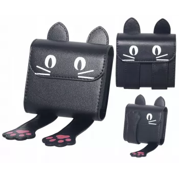 LOVEINSTANT dėklas Instax Square Mini nuotraukoms, tinka Fuji SQ1 SQ6 SQ20 SQ10 99 41 40 12 11 / Juoda katė