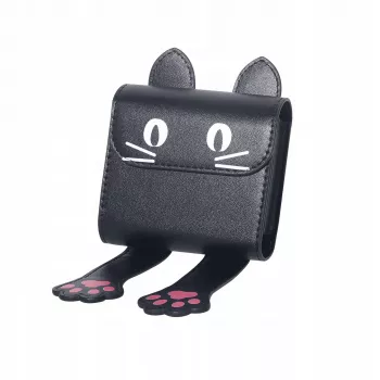 LOVEINSTANT dėklas Instax Square Mini nuotraukoms, tinka Fuji SQ1 SQ6 SQ20 SQ10 99 41 40 12 11 / Juoda katė