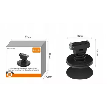 SUNNYLIFE Quick Release Mount 1/4 inch with Magnetic Base for DJI Osmo Nano / DJI Action 6 / DZ-141-D