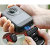 SUNNYLIFE Magnetic Quick Release Mount 1/4 inch Base for DJI Osmo Action 5 Pro 4 3 2 / Insta360 - Black