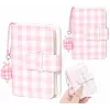 LOVEINSTANT 4-in-1 Kit Case Photo Album LCD Screen Protector Lens Cap for Fujifilm Instax Mini Evo - Pink