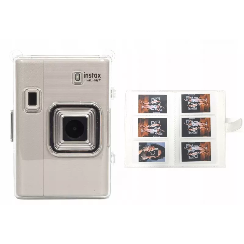 LOVEINSTANT Dėklas ir Fotoalbumas, skirtas Fujifilm Instax Mini LiPlay - Juoda