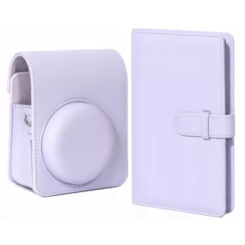 LOVEINSTANT Fotoaparato Dėklas ir Nuotraukų Albumas Fujifilm Instax Mini 13 - Violetinė