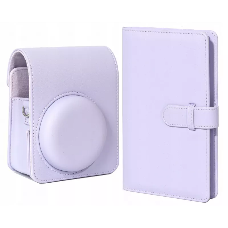 LOVEINSTANT Fotoaparato Dėklas ir Nuotraukų Albumas Fujifilm Instax Mini 13 - Violetinė