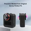PULUZ 2x Grūdinto stiklo objektyvo apsauga, skirta GoPro Max 2 – juodas rėmelis