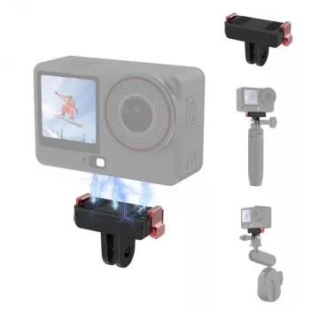 PULUZ Magnetinis greito atjungimo laikiklio adapteris, skirtas DJI Osmo Action 6 / Nano / GoPro laikikliui PU1070B