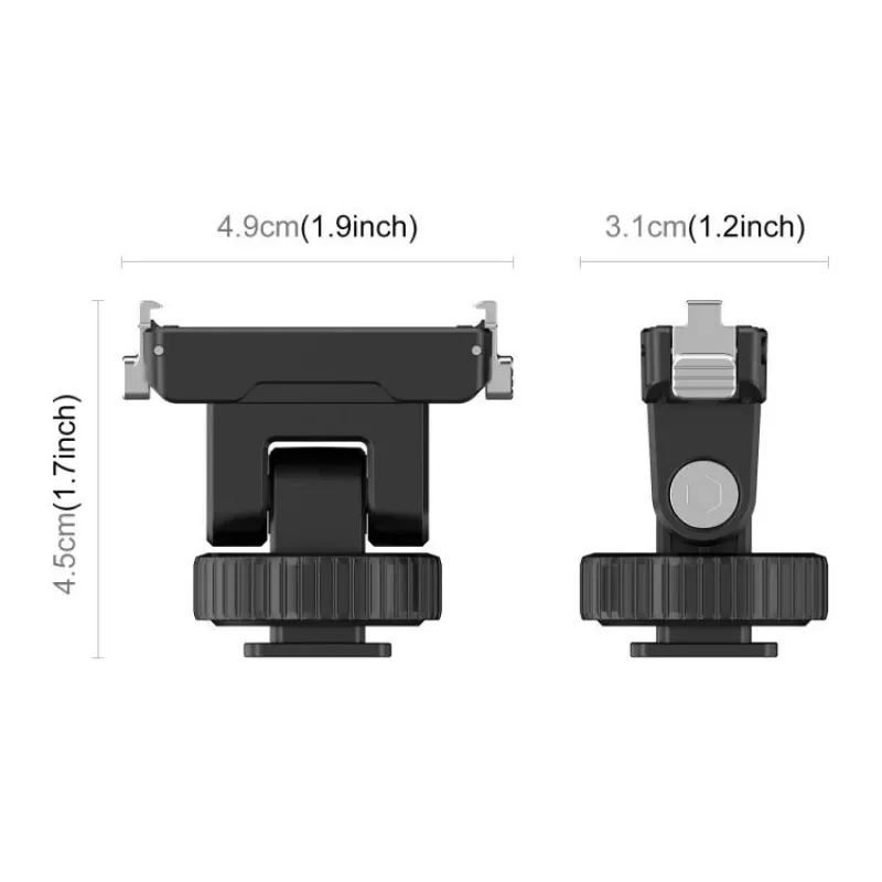 PULUZ Magnetinis greito atsegimo laikiklis su 1/4 colio sraigtu ir šalto bato adapteriu, skirtas Insta360 GO Ultra, veiksmo kameroms - PU1073B