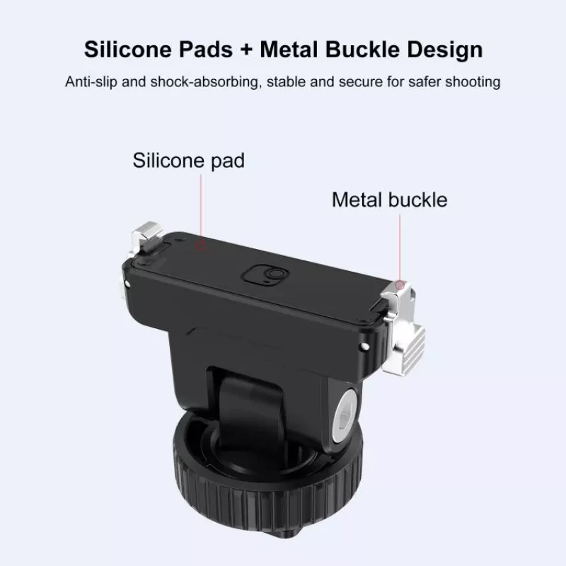 PULUZ Magnetinis greito atsegimo laikiklis su 1/4 colio sraigtu ir šalto bato adapteriu, skirtas Insta360 GO Ultra, veiksmo kameroms - PU1073B