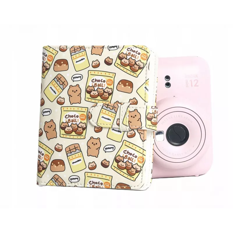 LOVEINSTANT Fotoalbumas 64 nuotraukoms, skirtas Fujifilm Instax Mini 99 41 12 40 11 Evo Liplay Link / Šokoladiniai Meškiukai