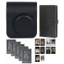 LOVEINSTANT 4-in-1 Accessory Bundle for Fujifilm Instax Mini 41 - Black Case, Album, Frames & Stickers