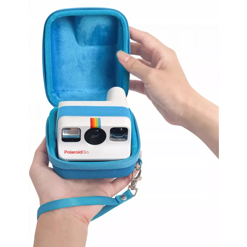 LOVEINSTANT Hard Shell Protective Case for Polaroid Go Instant Camera - Blue
