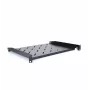 RACKTEL RL-PD600S 1U 19 colių priekyje montuojama lentyna, 600 mm gylis, 20 kg keliamoji galia, juoda (RAL 9005)