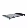RACKTEL RL-PD600S 1U 19 colių priekyje montuojama lentyna, 600 mm gylis, 20 kg keliamoji galia, juoda (RAL 9005)