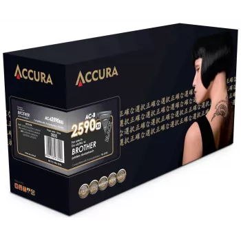 ACCURA AC-B2590BXL Suderinamas Tonerio Kasetė Brother TN-2590XL High Yield Juoda