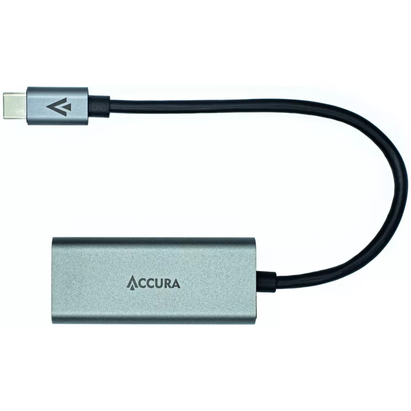 ACCURA USB-C į RJ45 Gigabit Ethernet adapteris, kosminė pilka