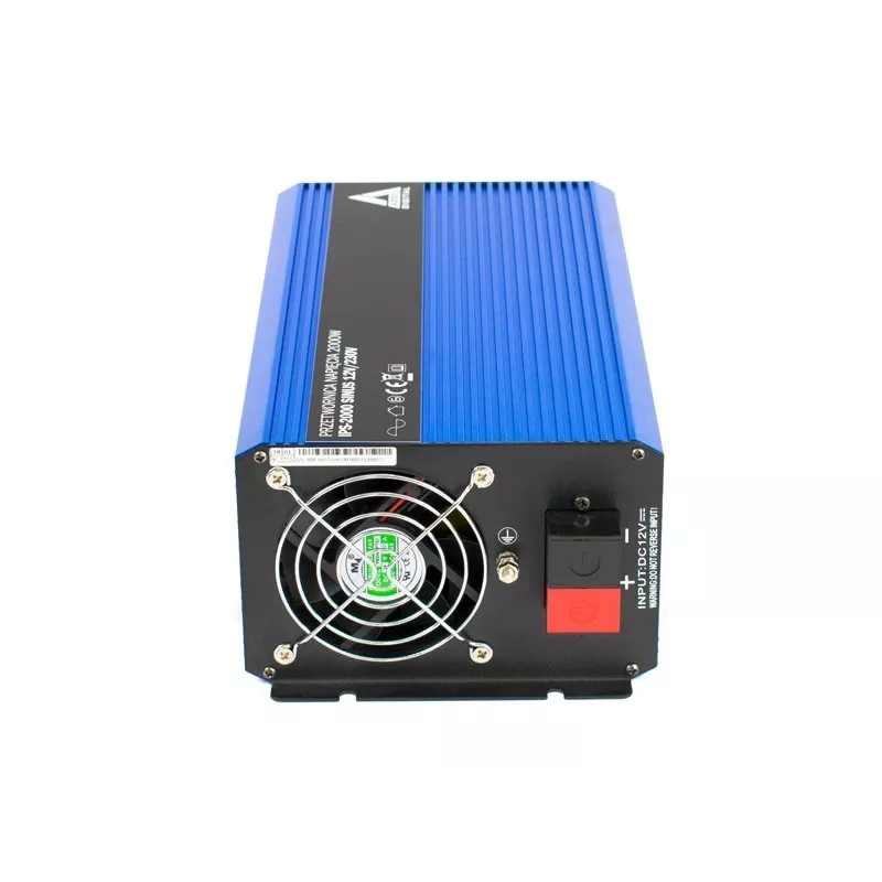 AZO Digital 12 VDC / 230 VAC Converter SINUS IPS-2000S 2000W gryno sinuso keitiklis