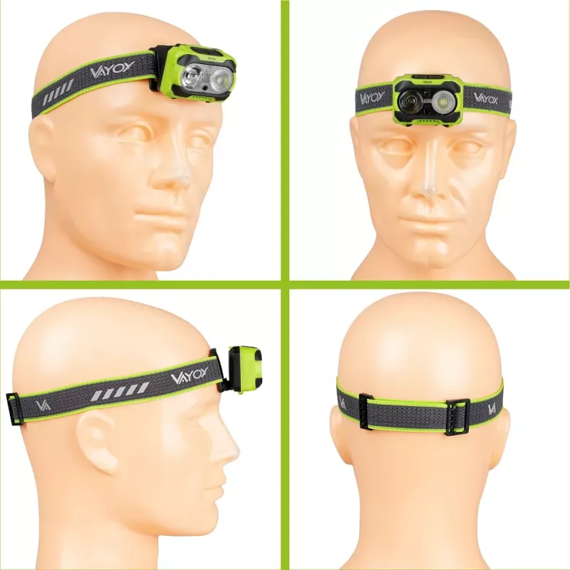 VAYOX TwinBeam Pro Series Headlamp 600lm IP44 VA0361