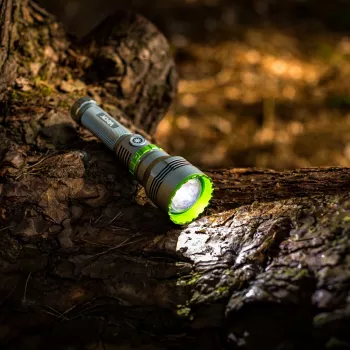 VAYOX VA0363 LED žibintuvėlis 1000 lm, įkraunamas, USB-C, Power Bank, juodas