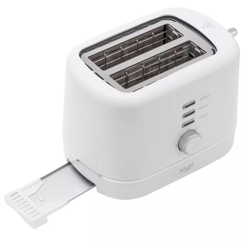 Adler AD 3224 White Toaster 750W 2 Slots