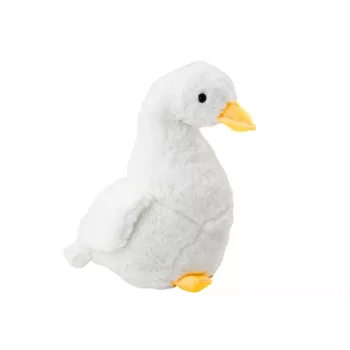 LEAN TOYS Plush Goose Mascot White Cuddly Plush Duck 40 cm