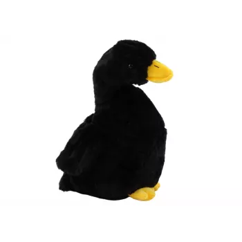 LEAN TOYS Black Plush Goose Mascot Cuddly Plush Duck 30cm