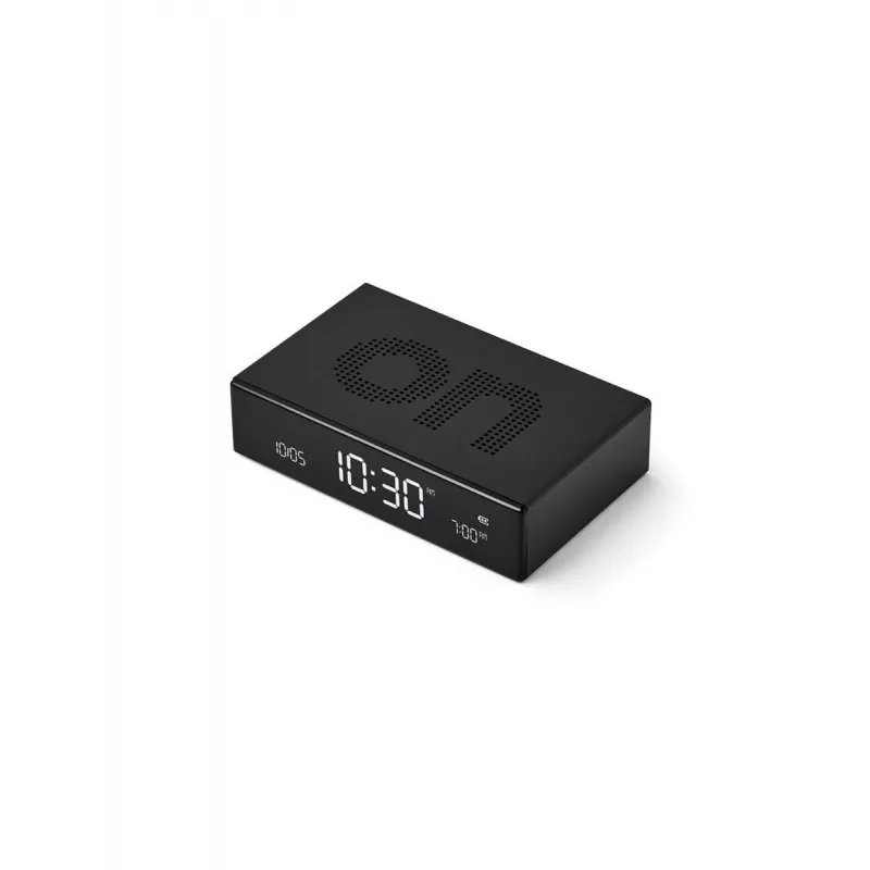 LEXON Flip Premium Alarm Clock Dual-Sided Black LR152N