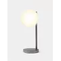 Lexon Bubble Lamp LED stalinė lempa su 15W Qi belaidžiu įkrovikliu, šratinio švino spalvos