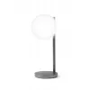 Lexon Bubble Lamp LED stalinė lempa su 15W Qi belaidžiu įkrovikliu, šratinio švino spalvos