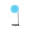 Lexon Bubble Lamp LED stalinė lempa su 15W Qi belaidžiu įkrovikliu, šratinio švino spalvos