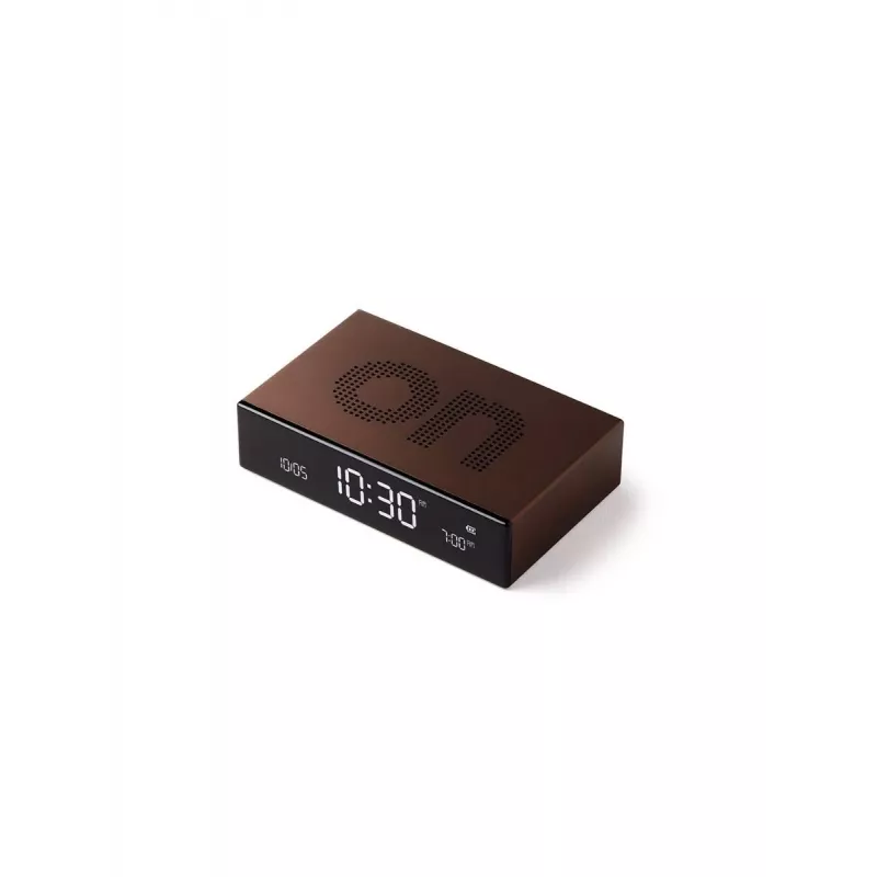 Lexon Flip Premium žadintuvas dvišalis bronzinis LR152BZ