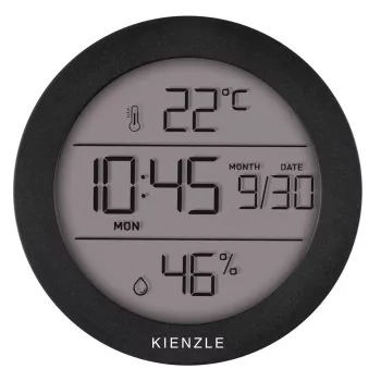 Kienzle Termo-higrometras Apvalus Analoginis Ciferblatas - Nerūdijantis Plienas - Sidabrinis