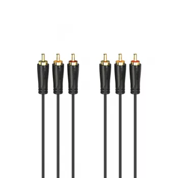 HAMA 3x RCA į 3x RCA garso/vaizdo laidas 3m, auksuoti lizdai
