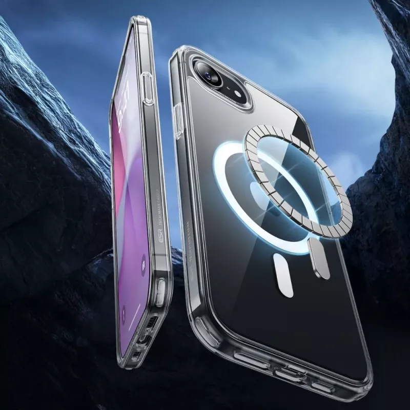 ESR Classic Hybrid HaloLock MagSafe Dėklas, skirtas iPhone 16e / 17e, Skaidrus