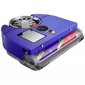Dyson 360 Vis Nav Robotinis dulkių siurblys, nikelio/mėlynos spalvos, 0,5L dulkių talpa, 65 AW siurbimo galia, Wi-Fi, HEPA