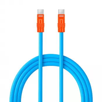 Newell USB-C į USB-C laidas 100W, 2m, Silikonas, Mėlyna-Orindž