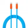 Newell USB-C į USB-C laidas 100W, 2m, Silikonas, Mėlyna-Orindž