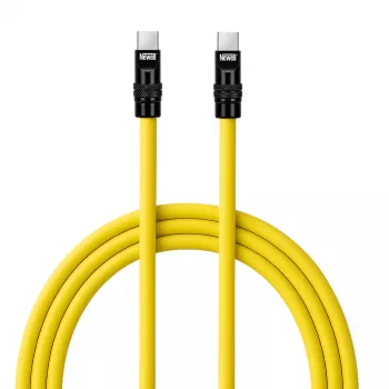 Newell USB-C į USB-C laidas 100W, 2m, Silikoninis, Geltonai-Juodas
