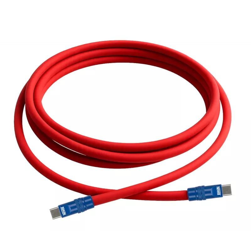 Newell USB-C į USB-C laidas 100W 2m Silikoninis Raudonai-Tamsiai Mėlynas