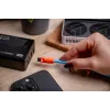 Newell USB-C į USB-C laidas 100W 1,5m Silikoninis spiralinis mėlynai-oranžinis